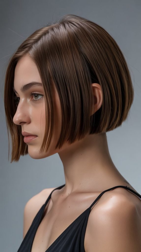 Classic Straight Ear-Length Bob