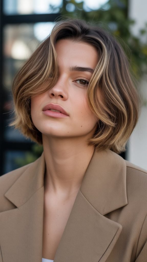 Razor-Cut Bob with Feathered Ends