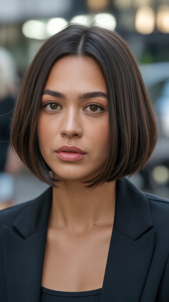 1. Classic Straight Chin Bob