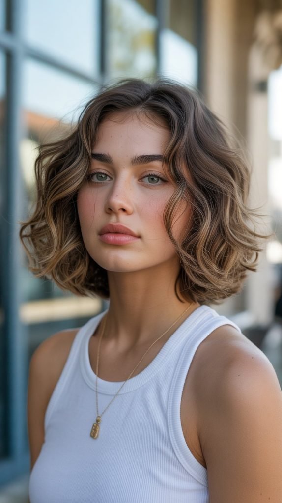 Wavy Bob with Beach Texture
