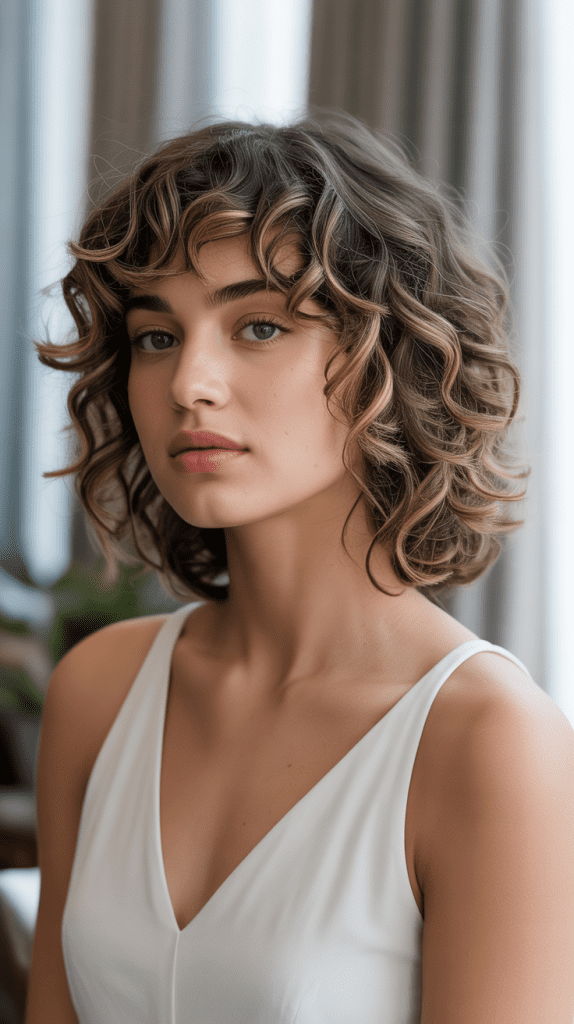 French Bob with Side-Swept Bangs