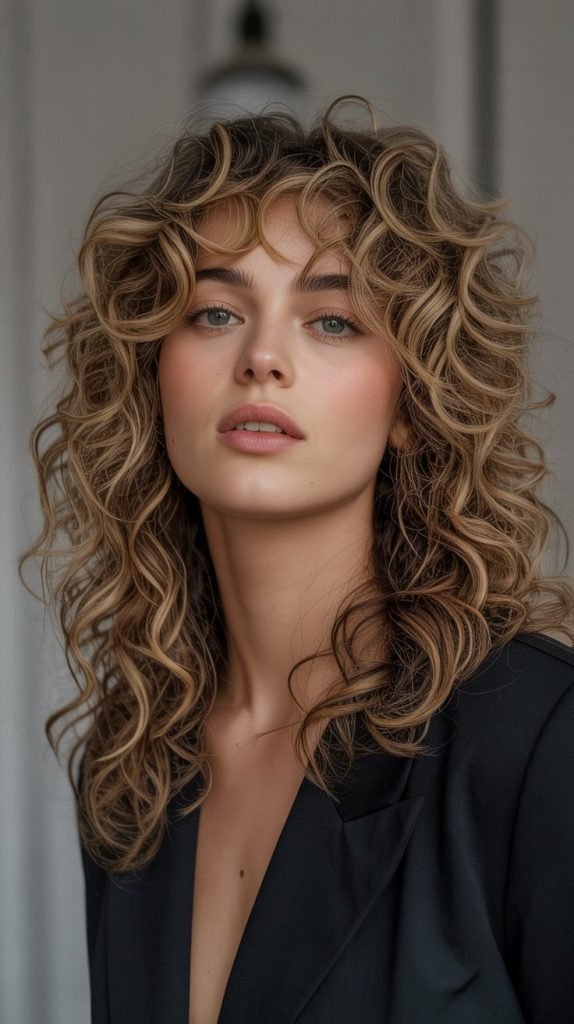 Voluminous Curly Midi