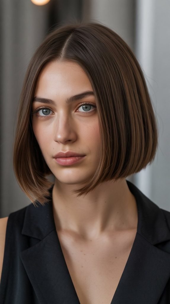 Classic Straight Chin-Length Bob