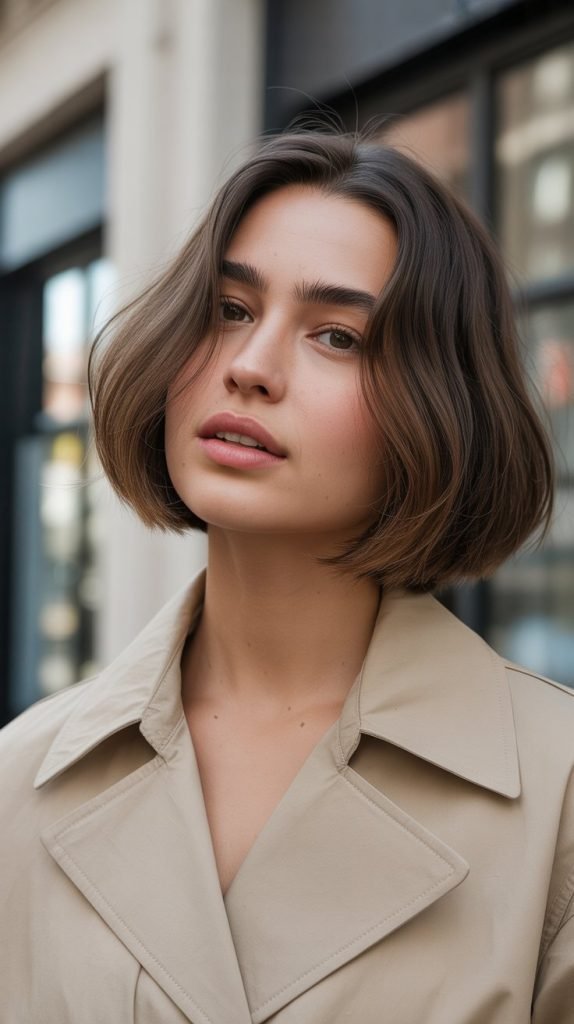 Stacked Bob for Heart-Shaped Faces