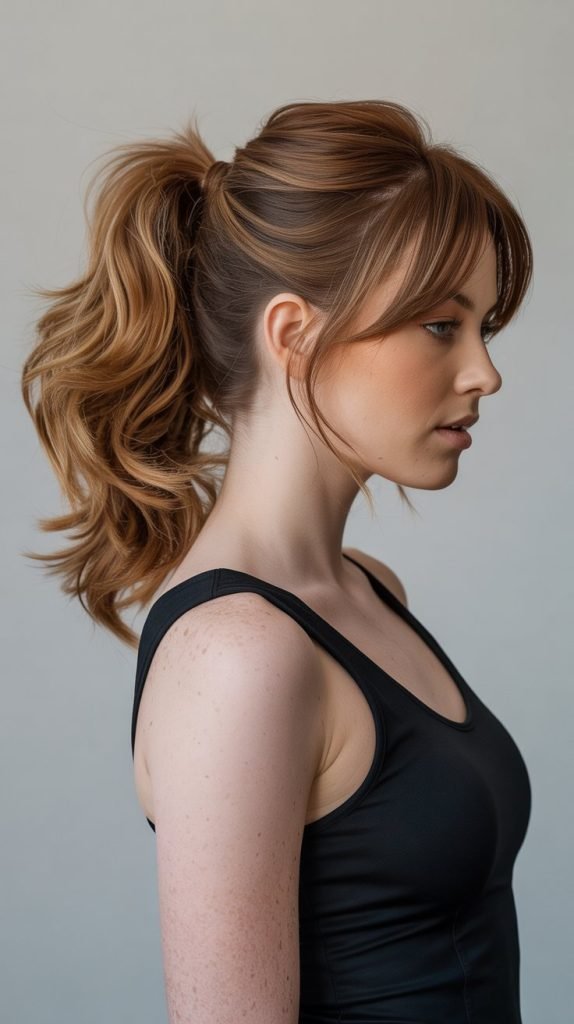 Layered Ponytail with Texturing