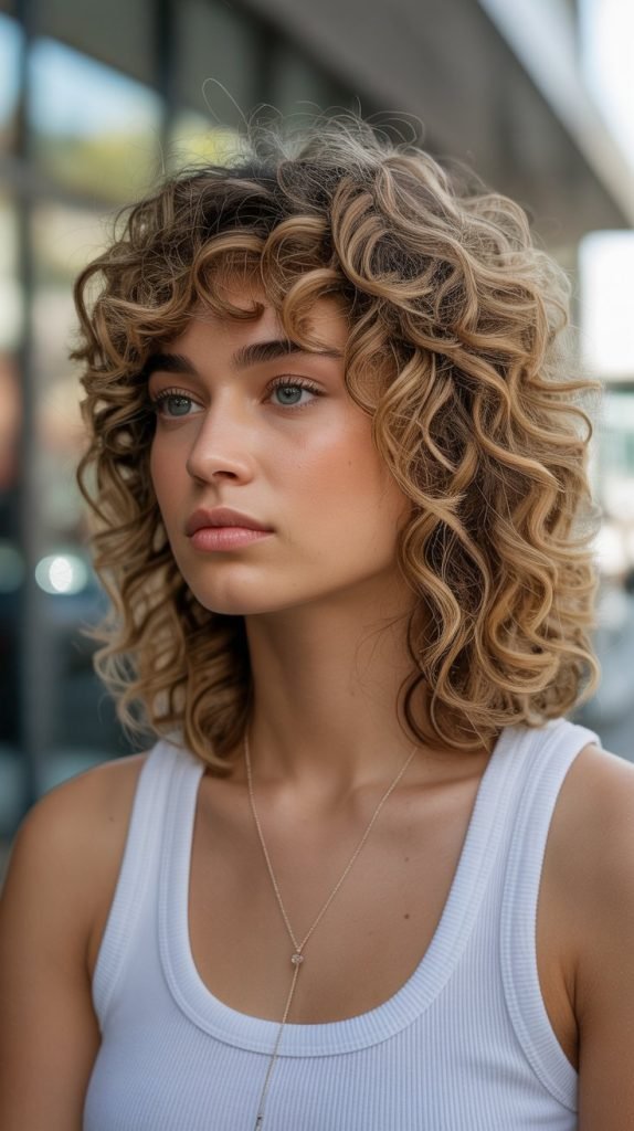 . Classic Jellyfish Cut with Natural Curl Enhancement