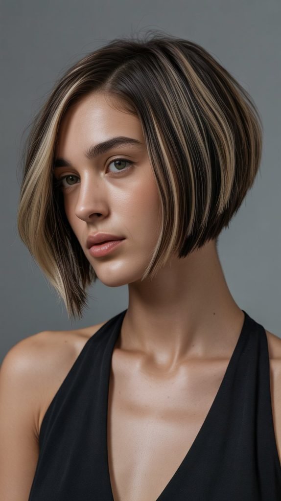 Modern Geometric Stacked Bob