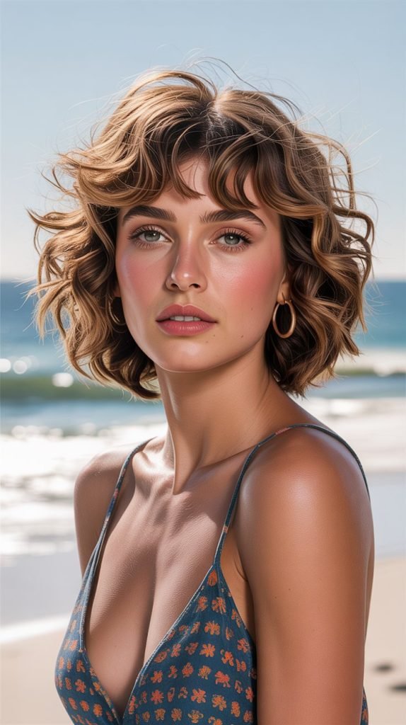 Soft Micro Fringe with Beach Curls
