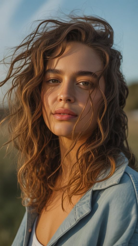 Tousled Curly Waves