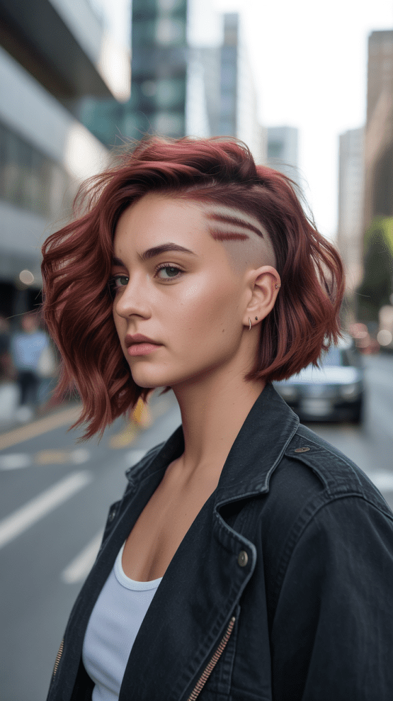 Feathered Bob with Undercut