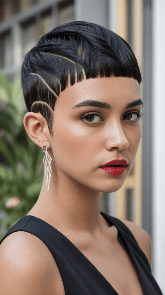 Art Deco Geometric Pixie