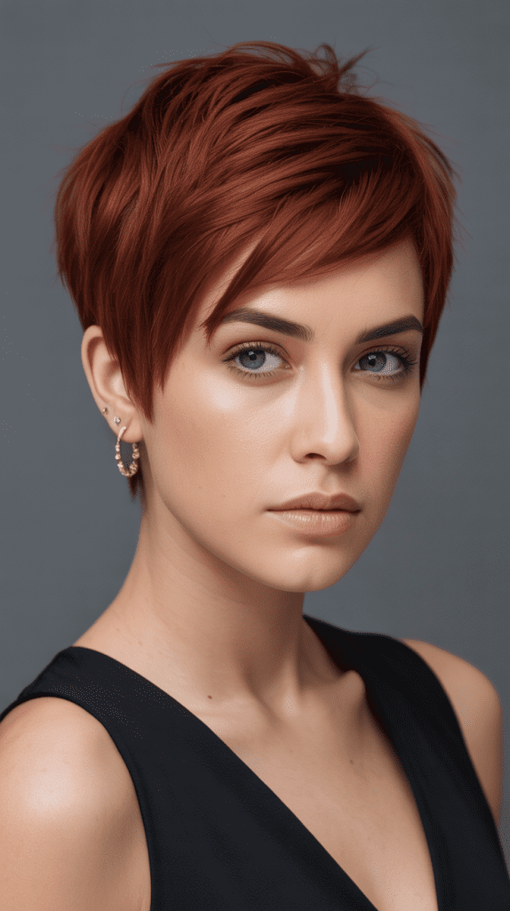 Asymmetrical Pixie Cut