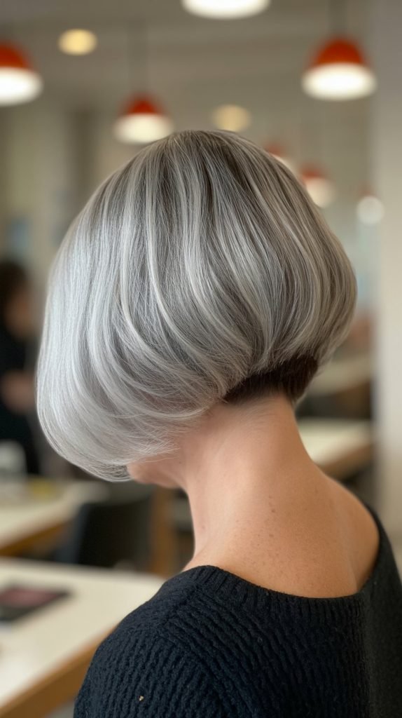 Angled Bob Back View