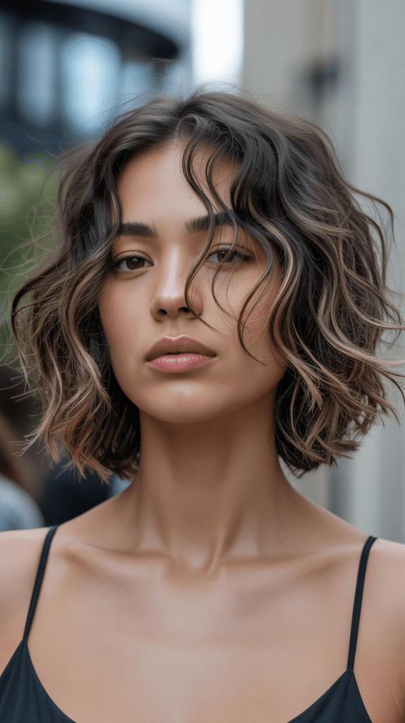  Razor-Cut Asymmetrical Bob for Waves
