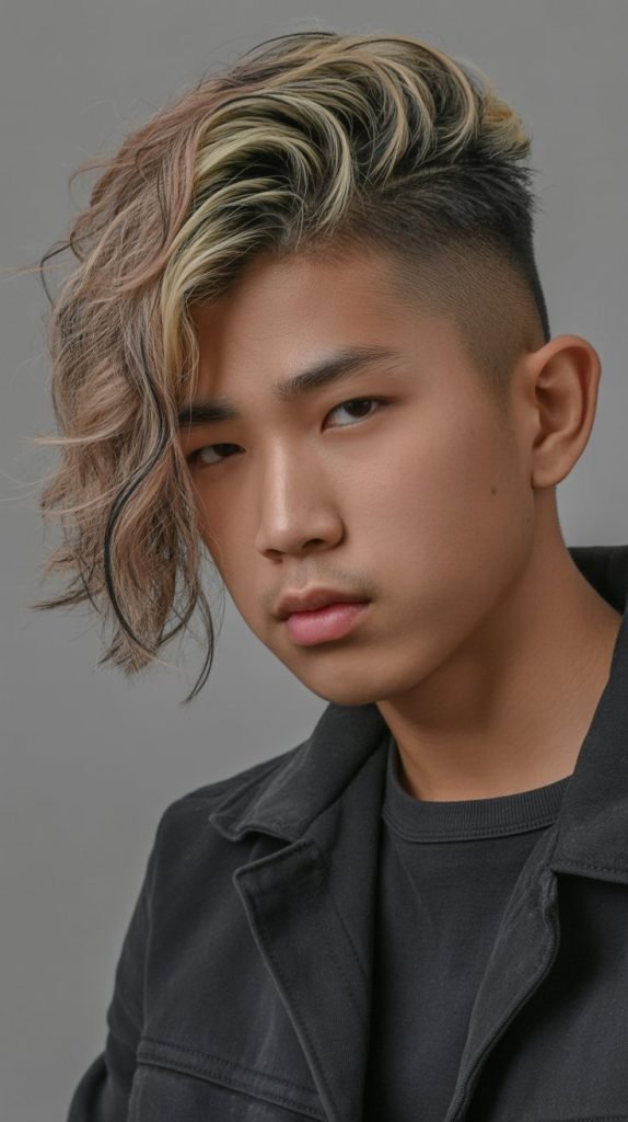 Textured Long Hair with Side Sweep