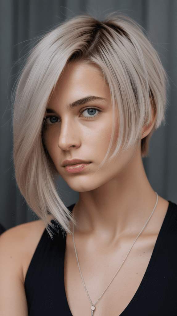 Asymmetrical Angled Bob