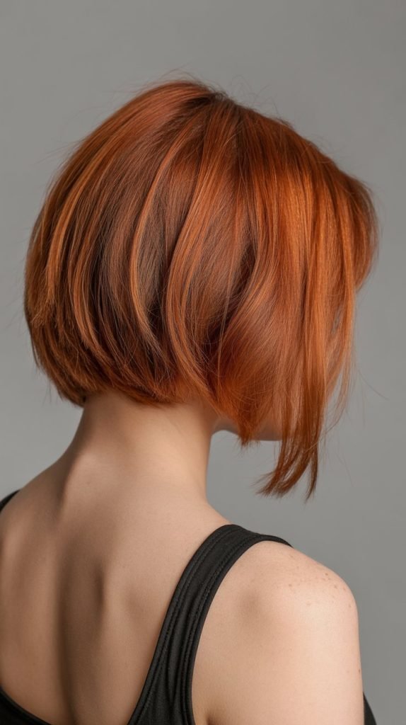 Razor Cut Bob from Behind