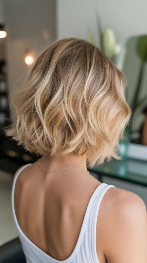  Tousled Bob Back Styling