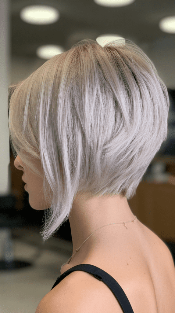 Graduated Layered Bob with Stacked Back