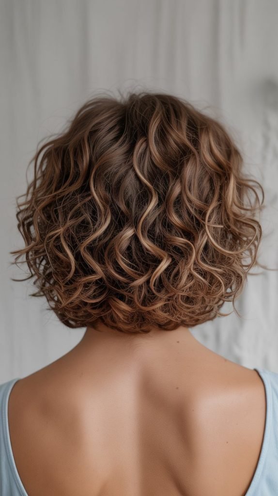 Curly Layered Bob