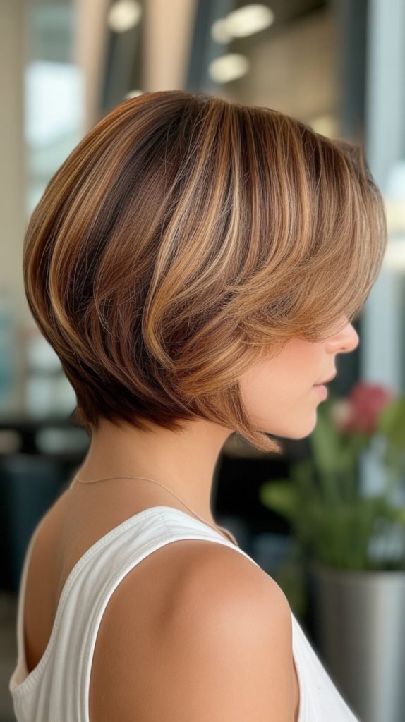  Modern Shag Medium Bob Back View