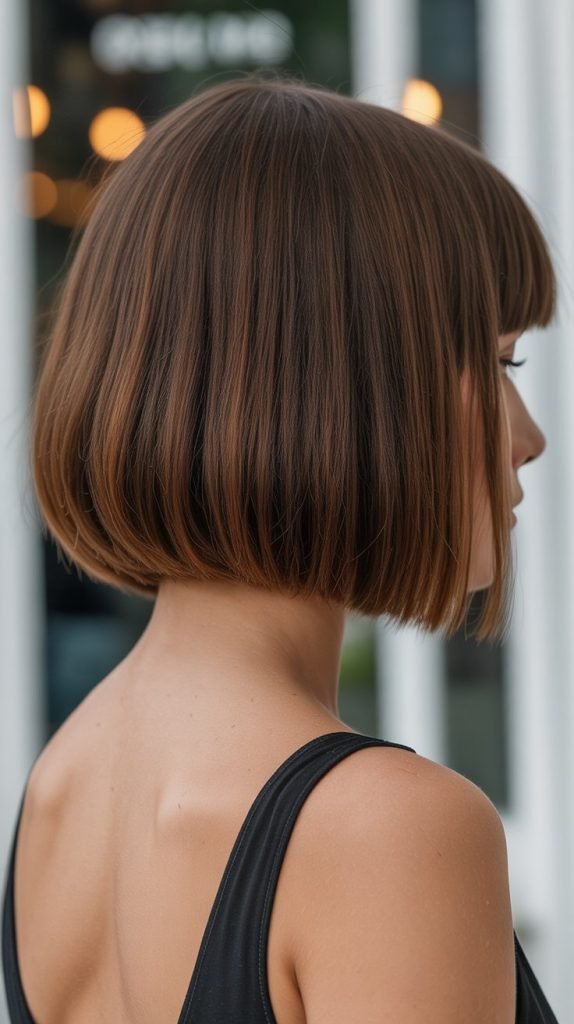  Blunt Bob with Clean Lines