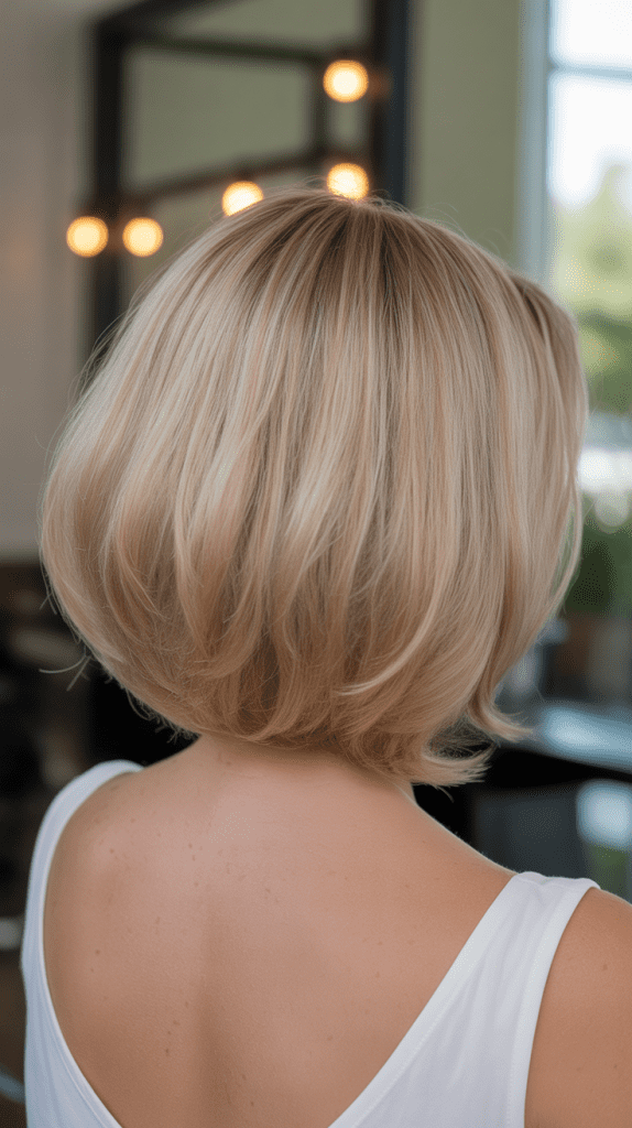 A-Line Inverted Bob with Subtle Graduation