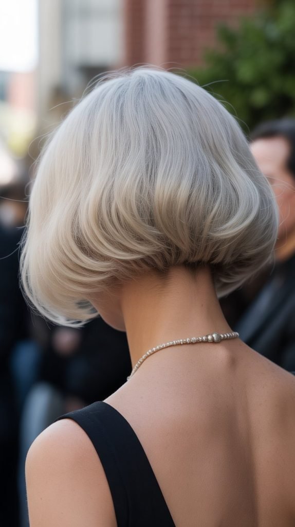 Concave Bob with Inward Curve