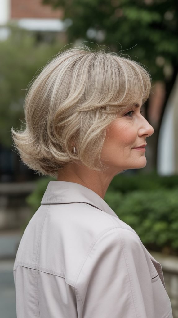 Feathered Bob with Soft Layers