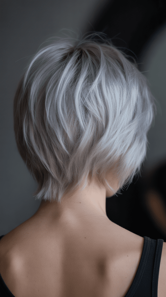 Choppy Edged Textured Inverted Bob