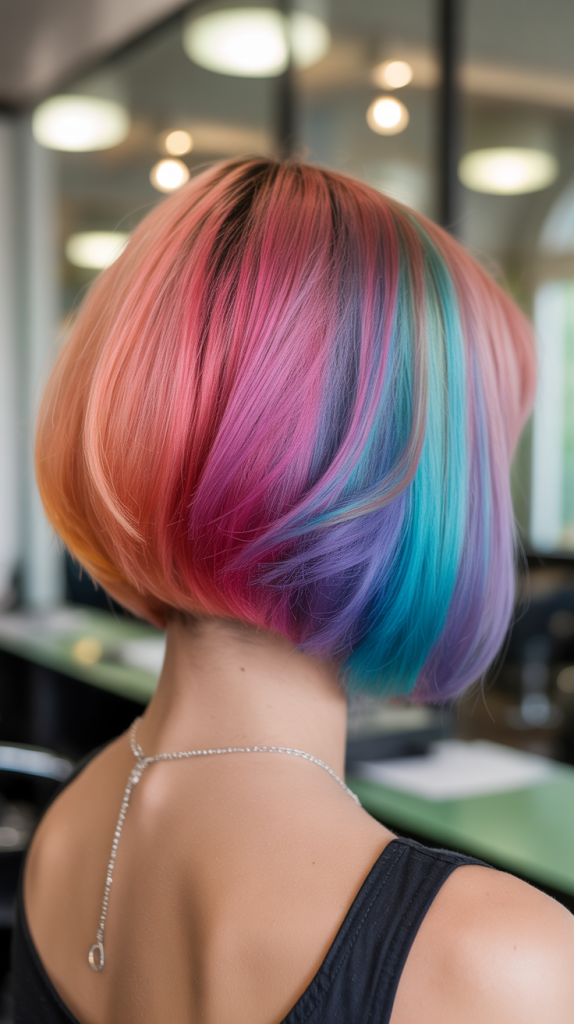 Color-Enhanced Modern Inverted Bob