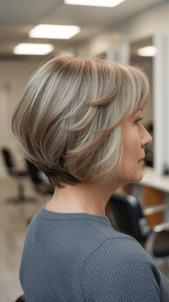 Layered Inverted Bob with Face-Framing