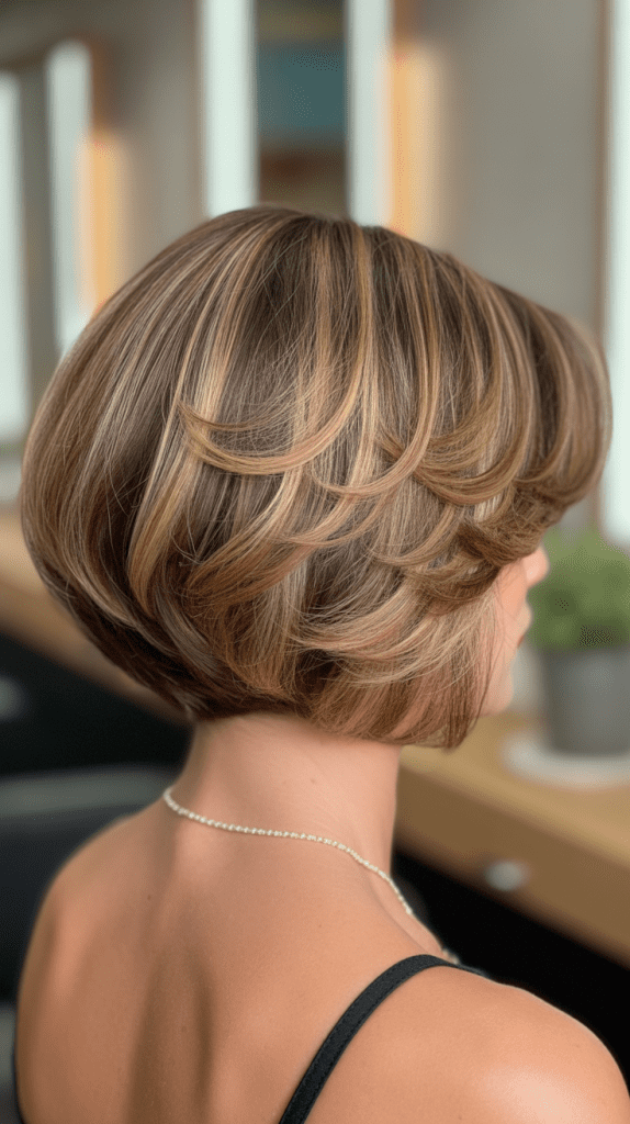 Soft Inverted Bob with Curved Layers
