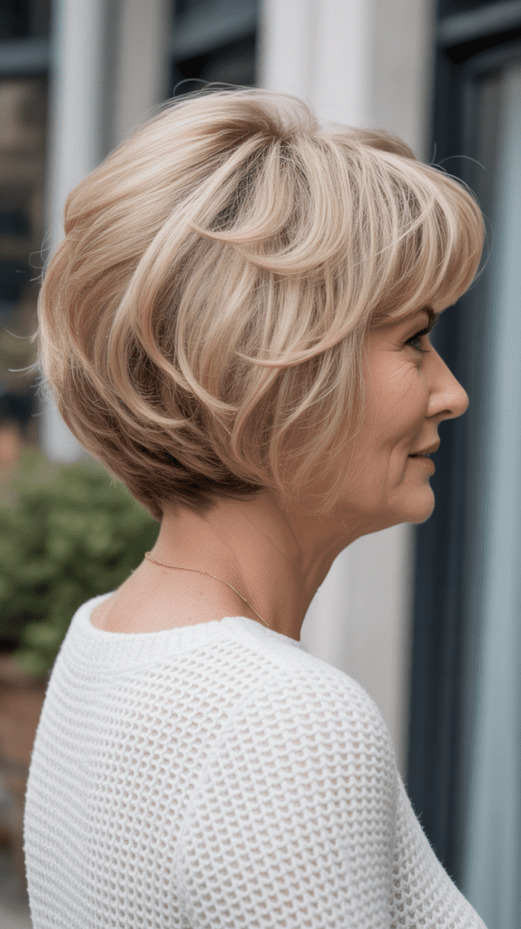 Voluminous Inverted Bob