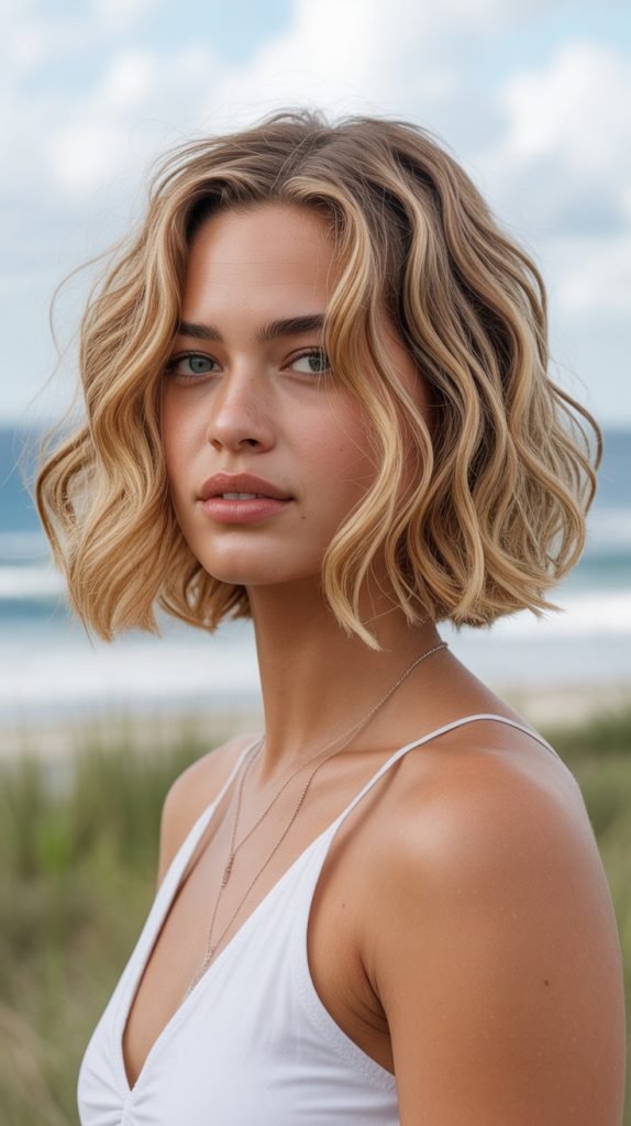 Beach Wave Layered Bob