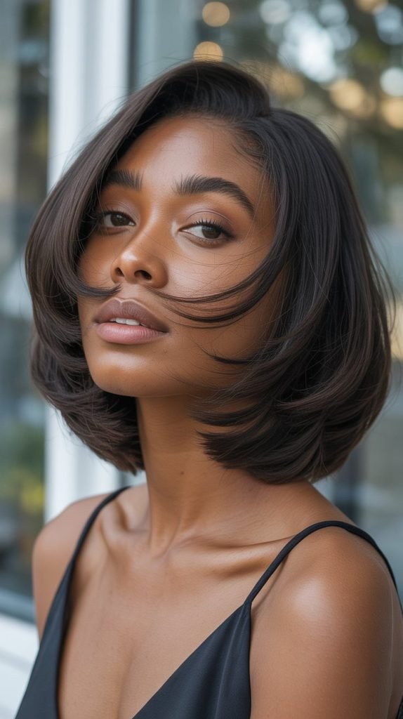 Feathered Bob with Face-Framing Layers