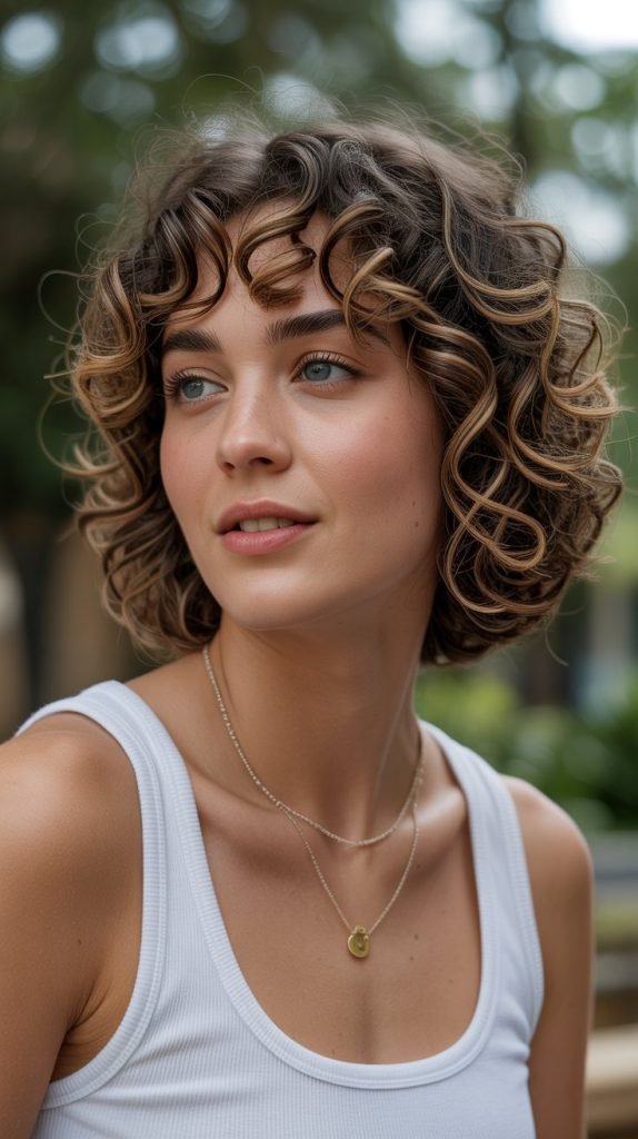 Curly Bob with Defined Ringlets