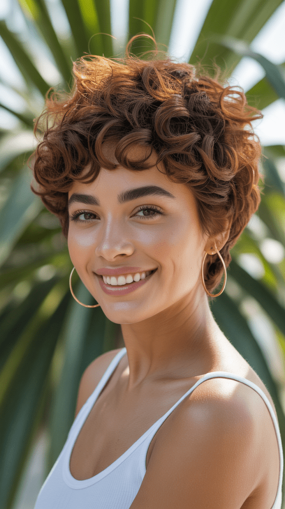 Curly Pixie with Definition