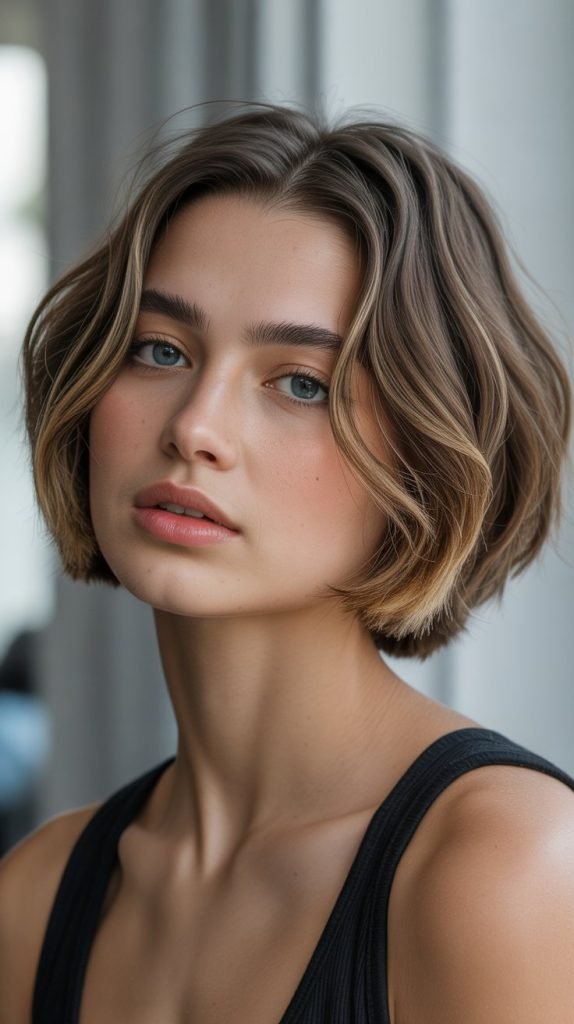 Micro Bob with Face-Framing Layers