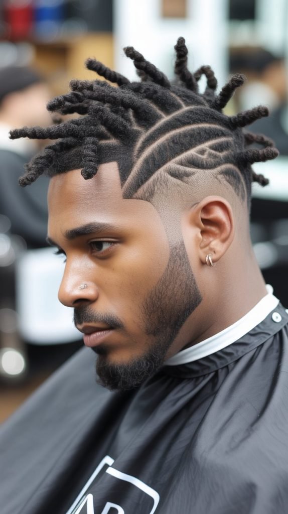 Twisted Curls with Fade