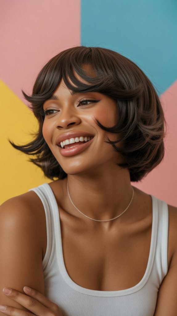 Layered Bob with Flipped Ends