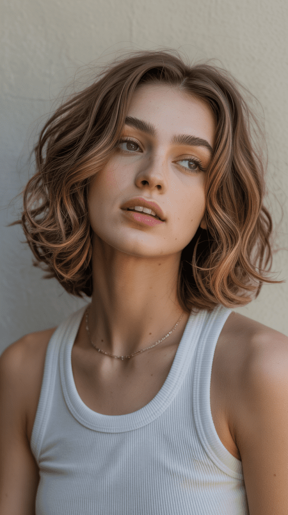 Bohemian Wavy Bob Styling