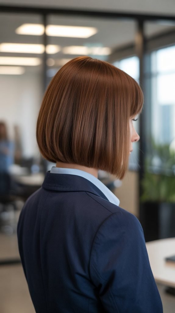 24. Professional A-Line Bob Styling