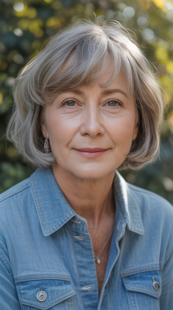 Wispy Bangs with Bob