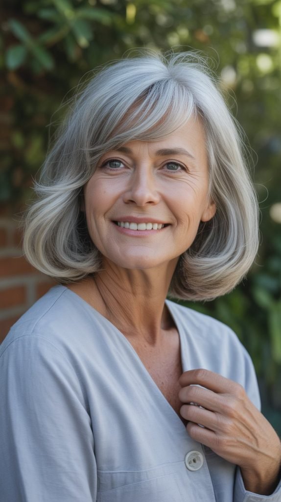 Side-Swept Bangs with Layers