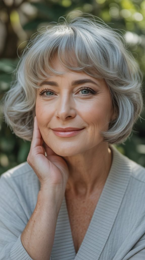 Wispy Bangs with Short Cut