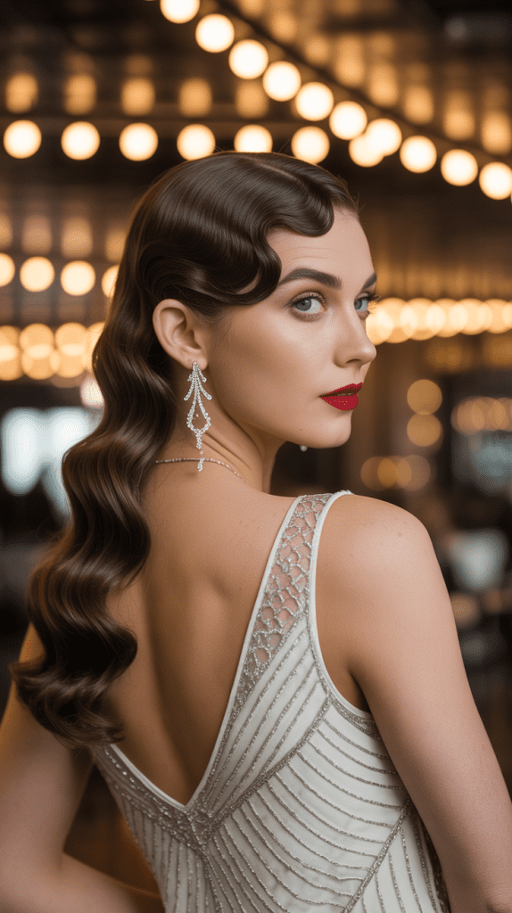 Vintage Finger Wave Updo