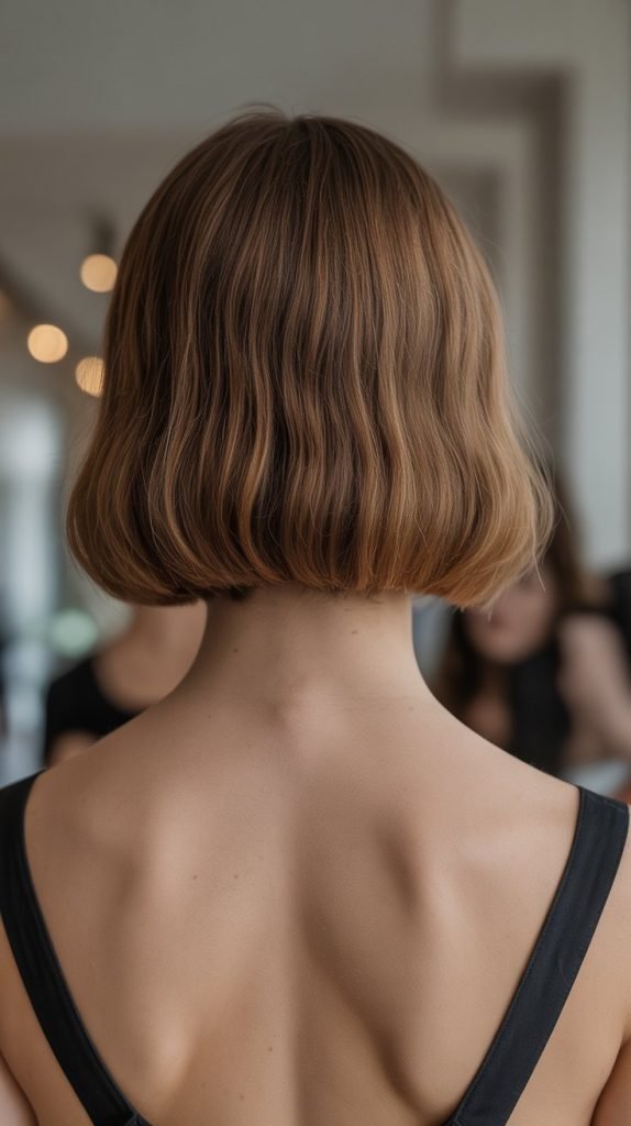 17. Center Part A-Line Bob