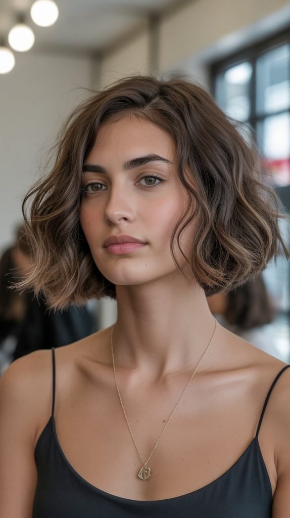 Classic French Bob for Wavy Hair