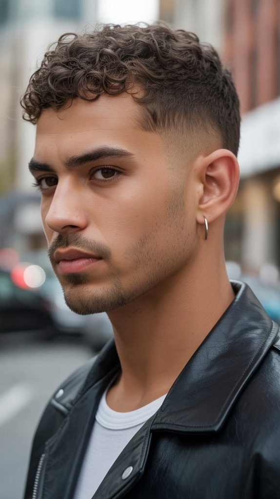 Curly Buzz Cut Variation
